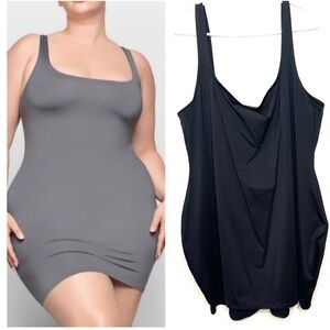 Skims Swim Tank Dress Black Size 4X New